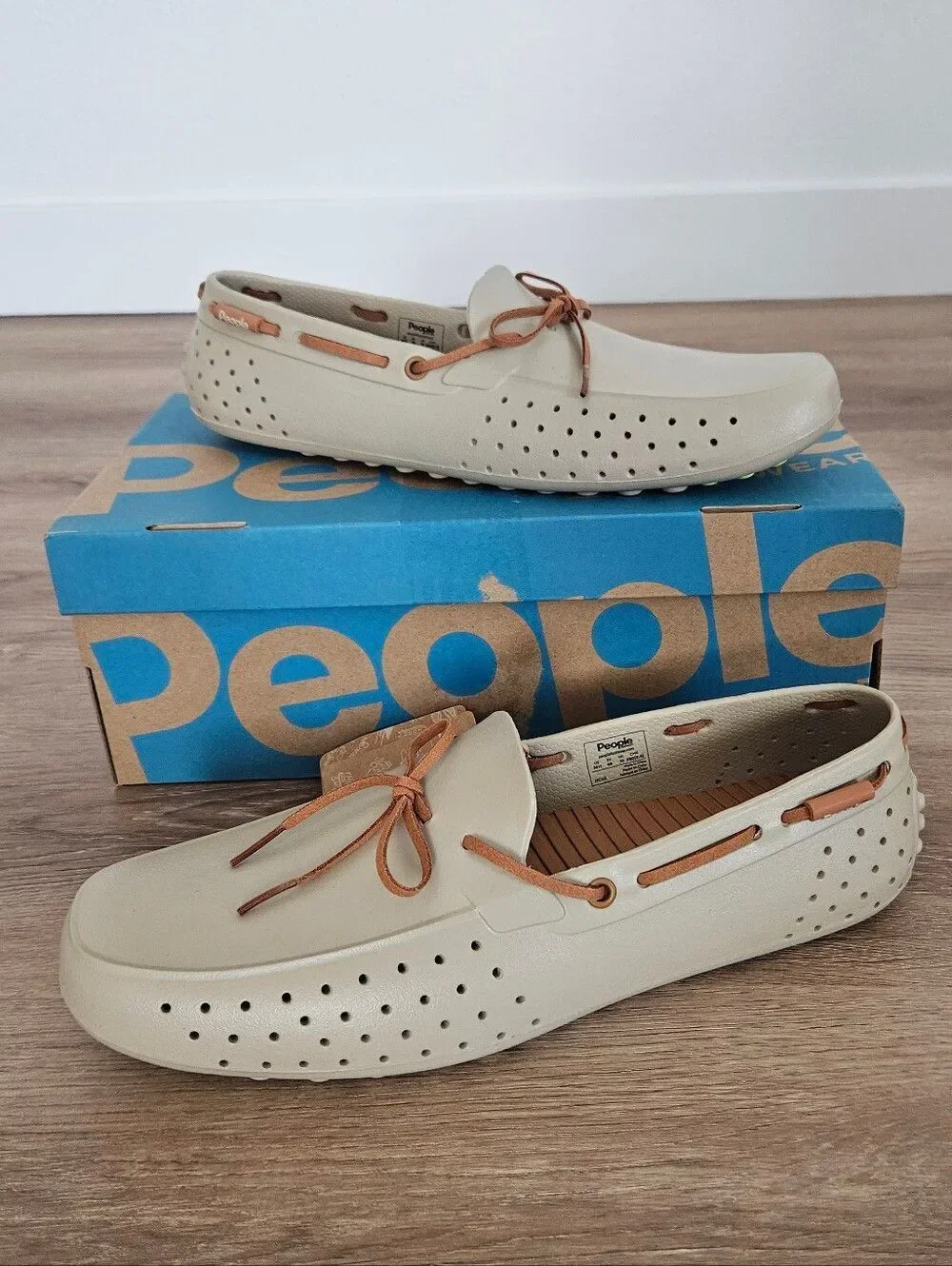 People Footwear The Senna Men’s Casual Beige Deck Loafers Size 11